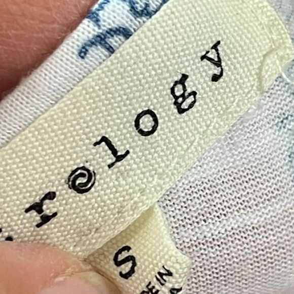 Retrology Red White And Blue Sleeveless Top Floral Print, Size XS - Picture 6 of 10